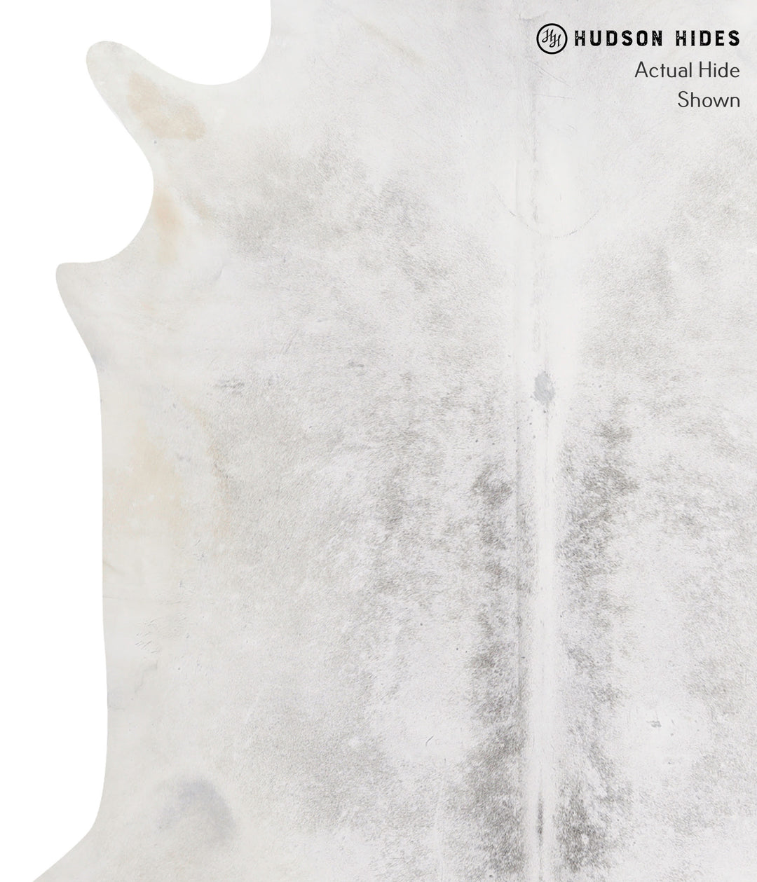 Medium Grey XX-Large Brazilian Cowhide Rug 7'8"H x 7'7"W #90972 by Hud