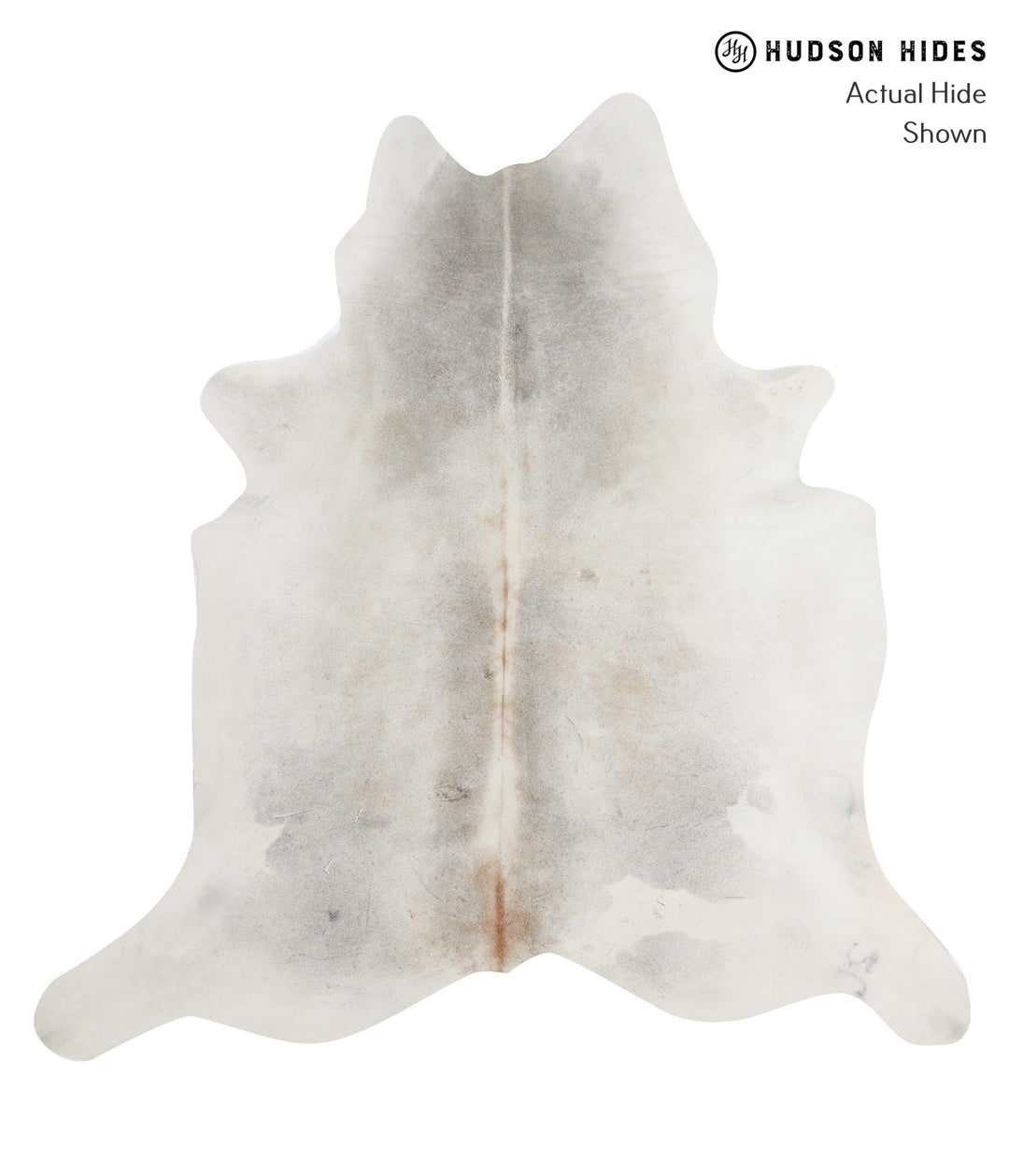 Medium Grey XX-Large Brazilian Cowhide Rug 7'2"H x 7'0"W #91054 by Hud