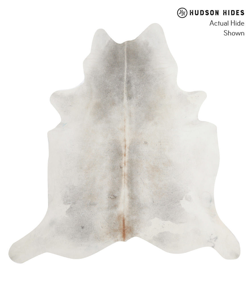 Medium Grey XX-Large Brazilian Cowhide Rug 7'2"H x 7'0"W #91054 by Hudson Hides