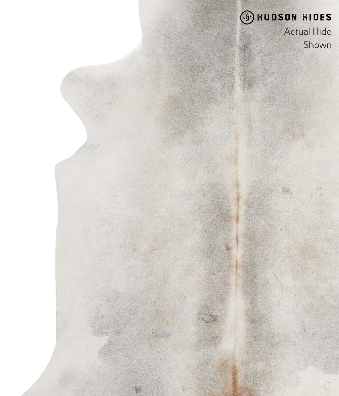 Medium Grey XX-Large Brazilian Cowhide Rug 7'2"H x 7'0"W #91054 by Hud