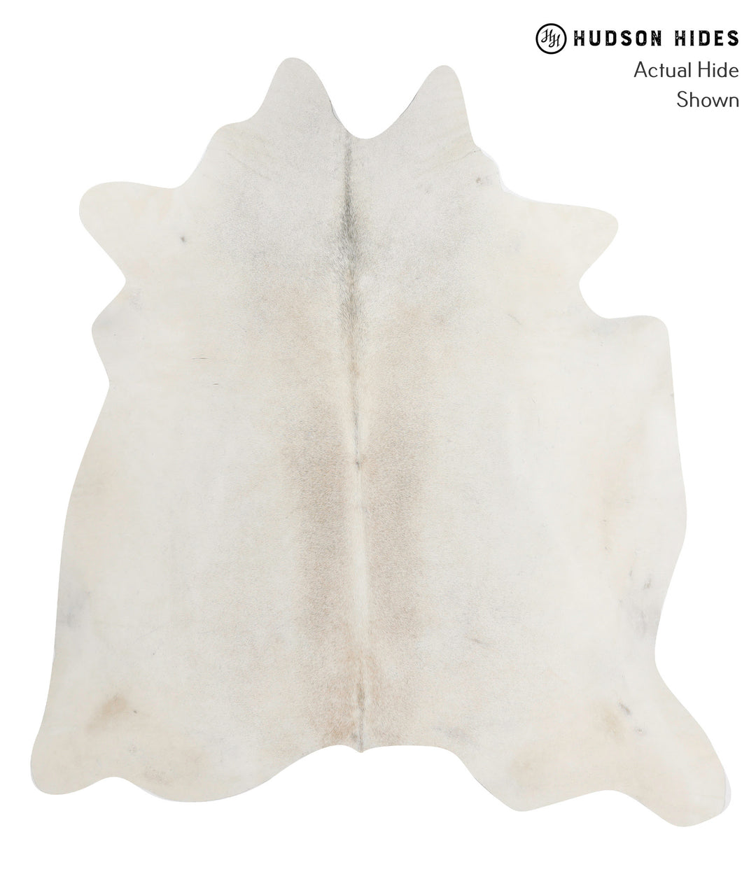 Light Grey X-Large Brazilian Cowhide Rug 7'0"H x 6'2"W #91084 by Hudso