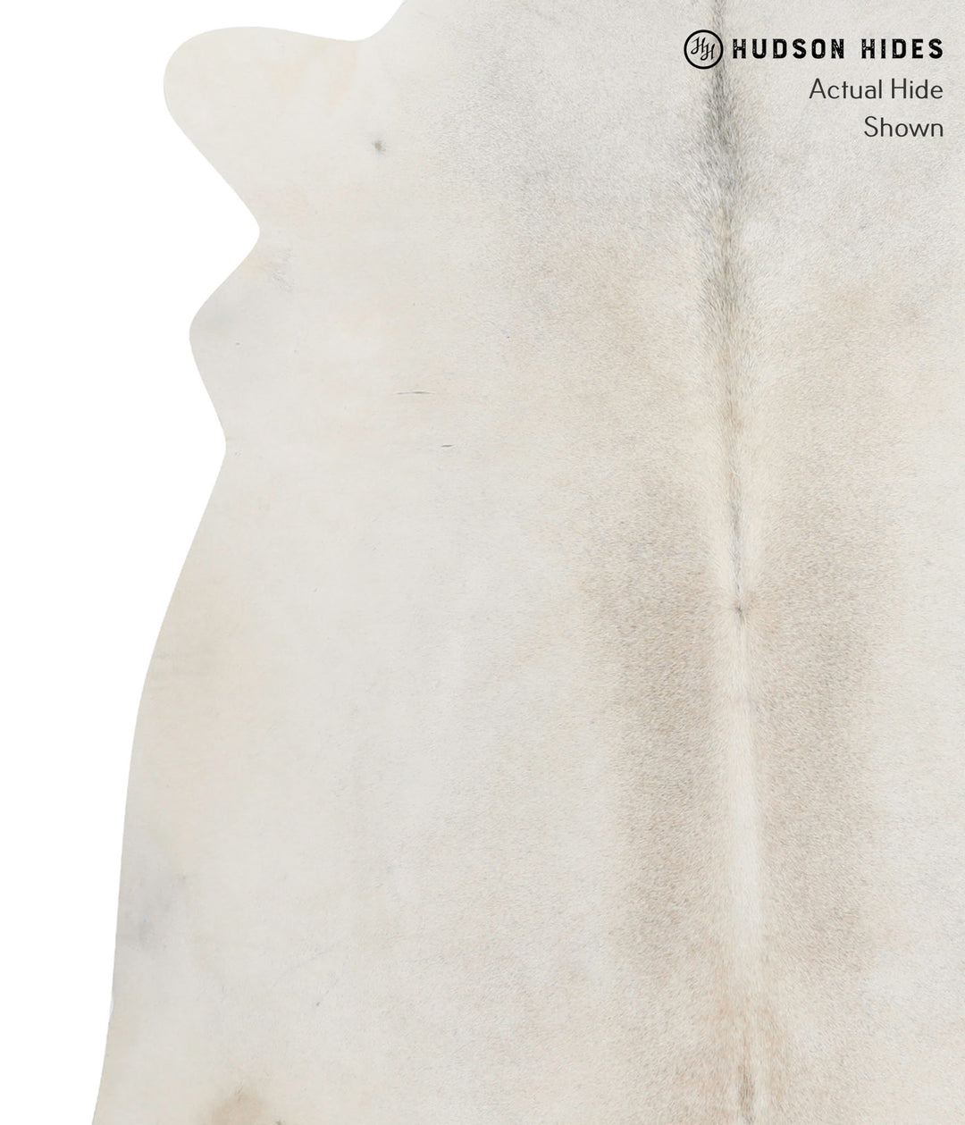 Light Grey X-Large Brazilian Cowhide Rug 7'0"H x 6'2"W #91084 by Hudso