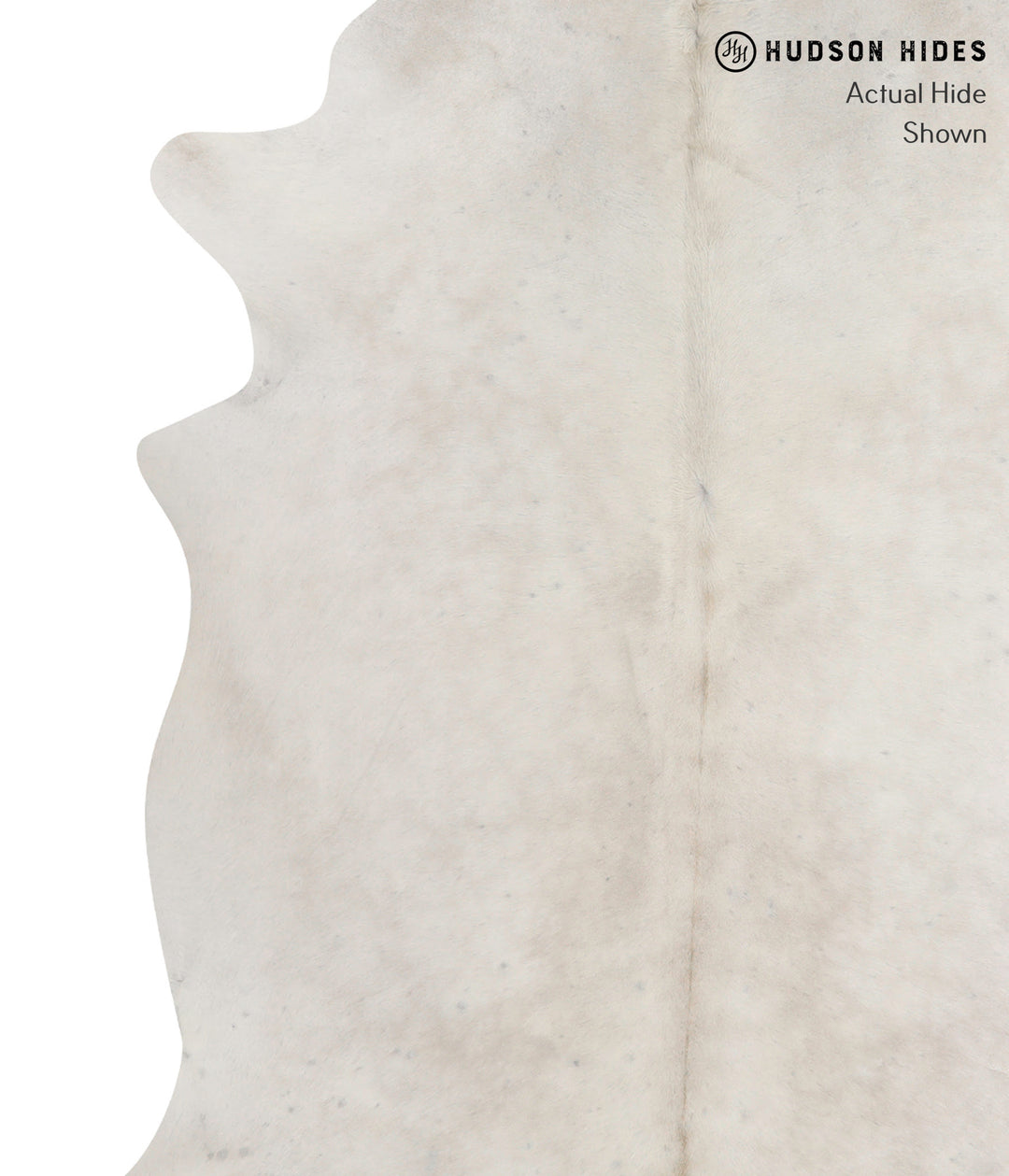 Light Grey XX-Large Brazilian Cowhide Rug 7'6"H x 6'10"W #91188 by Hud