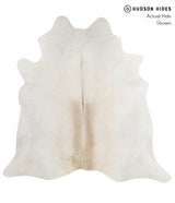 Light Grey X-Large Brazilian Cowhide Rug 6'10"H x 6'8"W #91221 by Hudson Hides