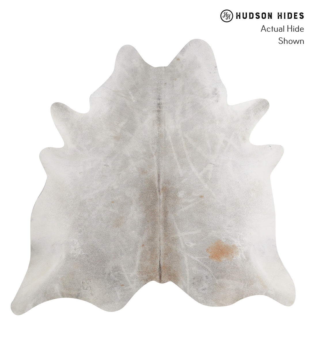 Medium Grey XX-Large Brazilian Cowhide Rug 6'11"H x 7'2"W #91438 by Hu