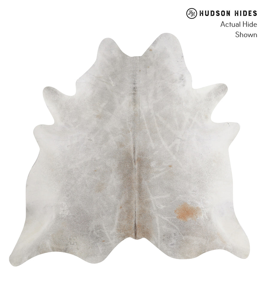 Medium Grey XX-Large Brazilian Cowhide Rug 6'11"H x 7'2"W #91438 by Hudson Hides