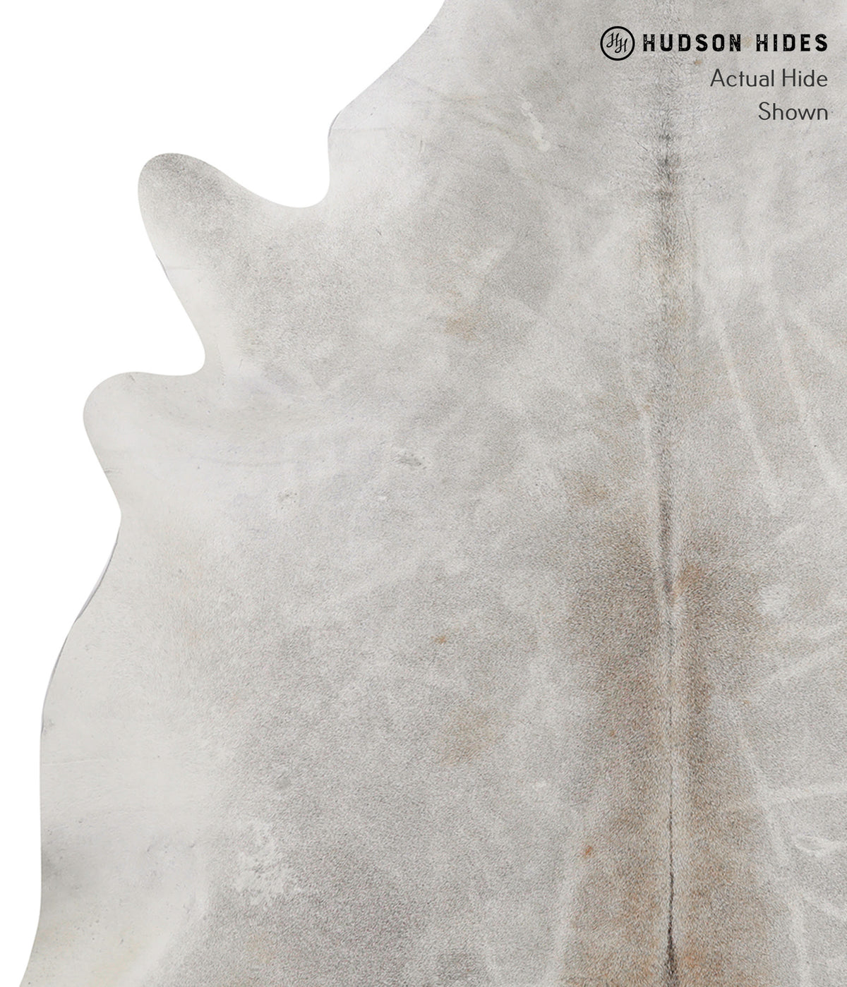 Medium Grey XX-Large Brazilian Cowhide Rug 6'11"H x 7'2"W #91438 by Hudson Hides