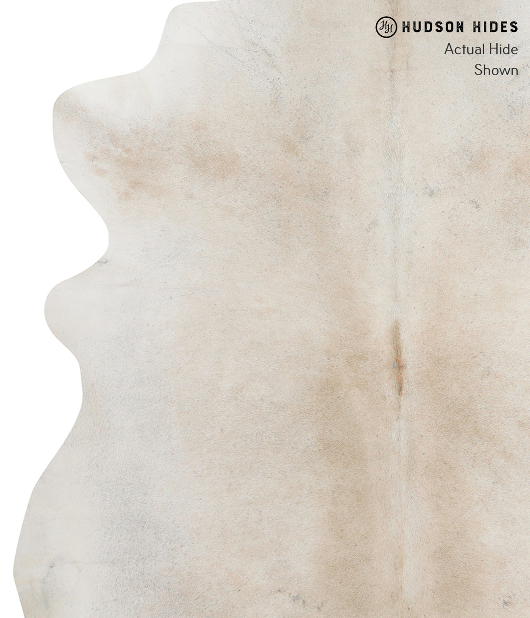 Light Grey X-Large Brazilian Cowhide Rug 7'2"H x 6'10"W #91685 by Huds