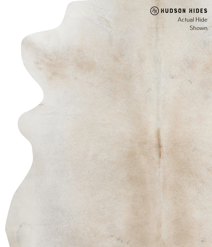 Light Grey X-Large Brazilian Cowhide Rug 7'2"H x 6'10"W #91685 by Hudson Hides