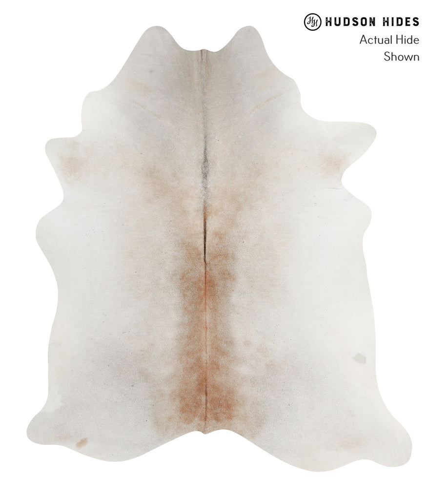 Grey with Beige X-Large Brazilian Cowhide Rug 6'11"H x 5'11"W #92094 by Hudson Hides