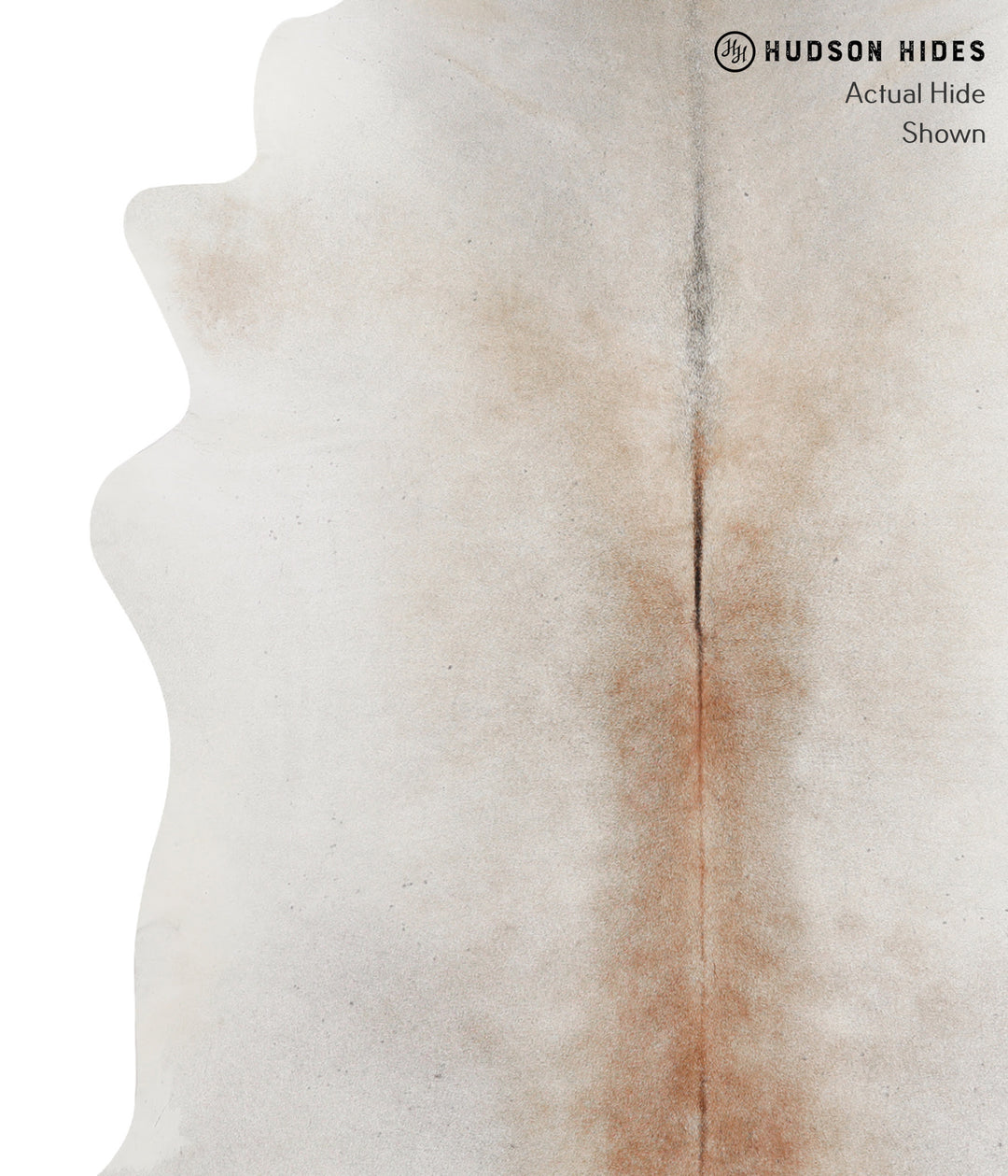 Grey with Beige X-Large Brazilian Cowhide Rug 6'11"H x 5'11"W #92094 b
