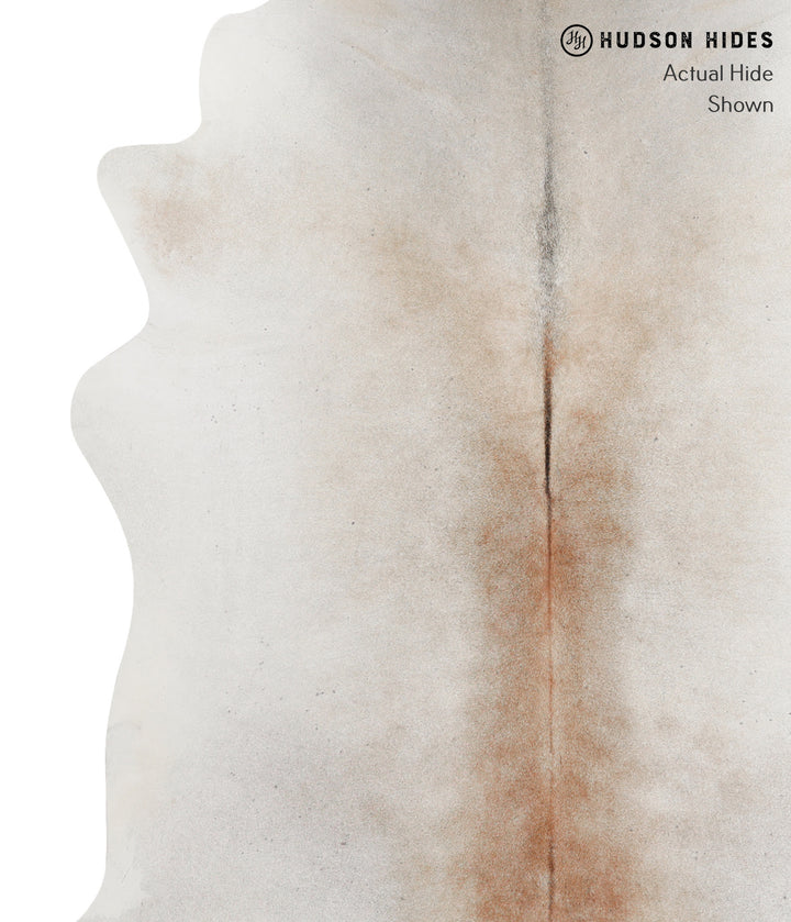 Grey with Beige X-Large Brazilian Cowhide Rug 6'11"H x 5'11"W #92094 by Hudson Hides
