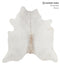 Light Grey X-Large Brazilian Cowhide Rug 6'8
