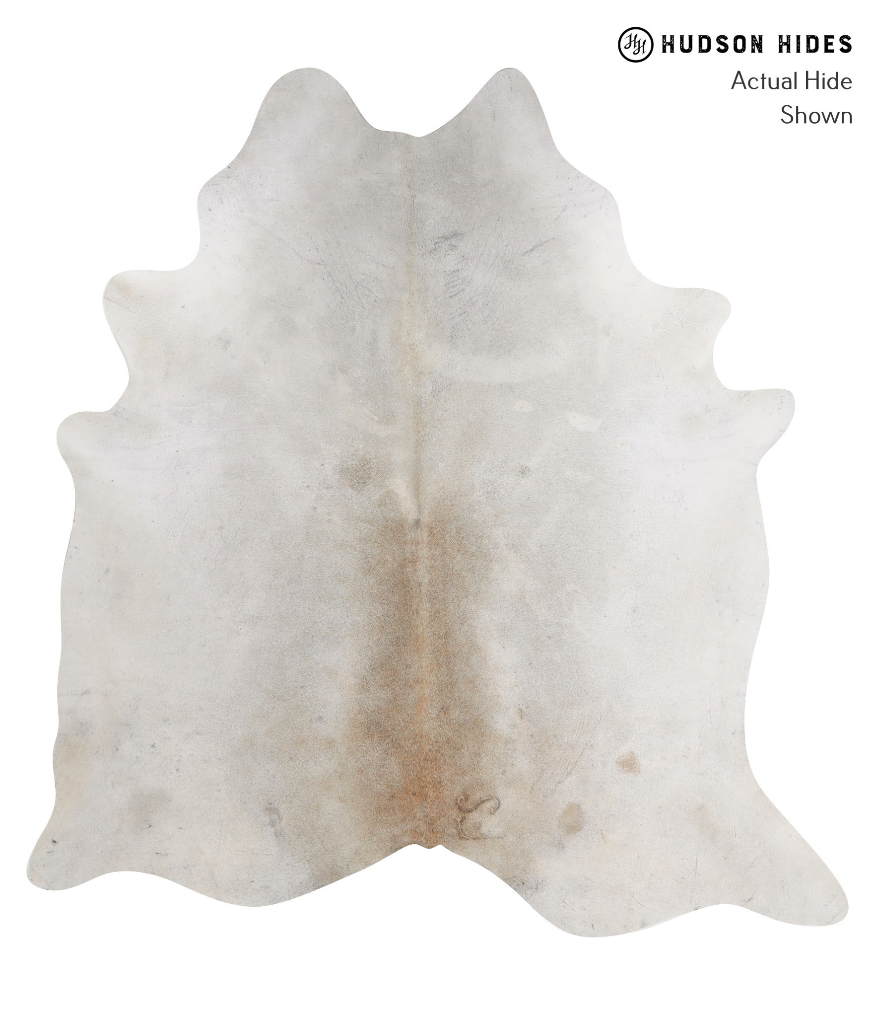 Grey with Beige Cowhide Rug #92244