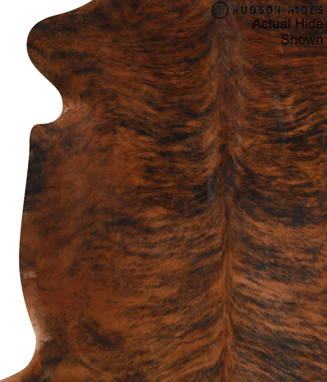 Medium Brindle X-Large European Cowhide Rug 7'1"H x 6'9"W #93788 by Hu
