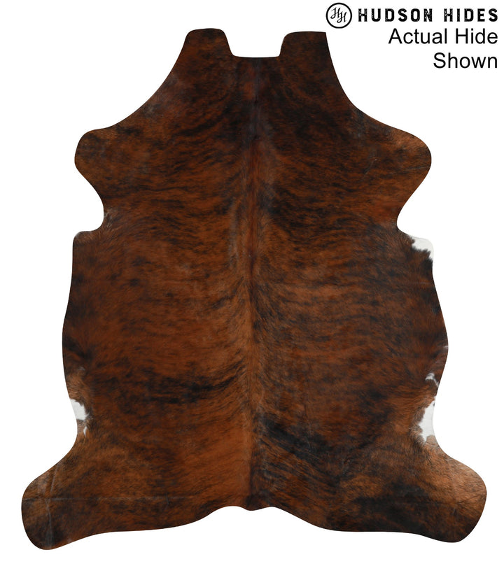 Medium Brindle X-Large European Cowhide Rug 7'3"H x 6'6"W #93905 by Hudson Hides