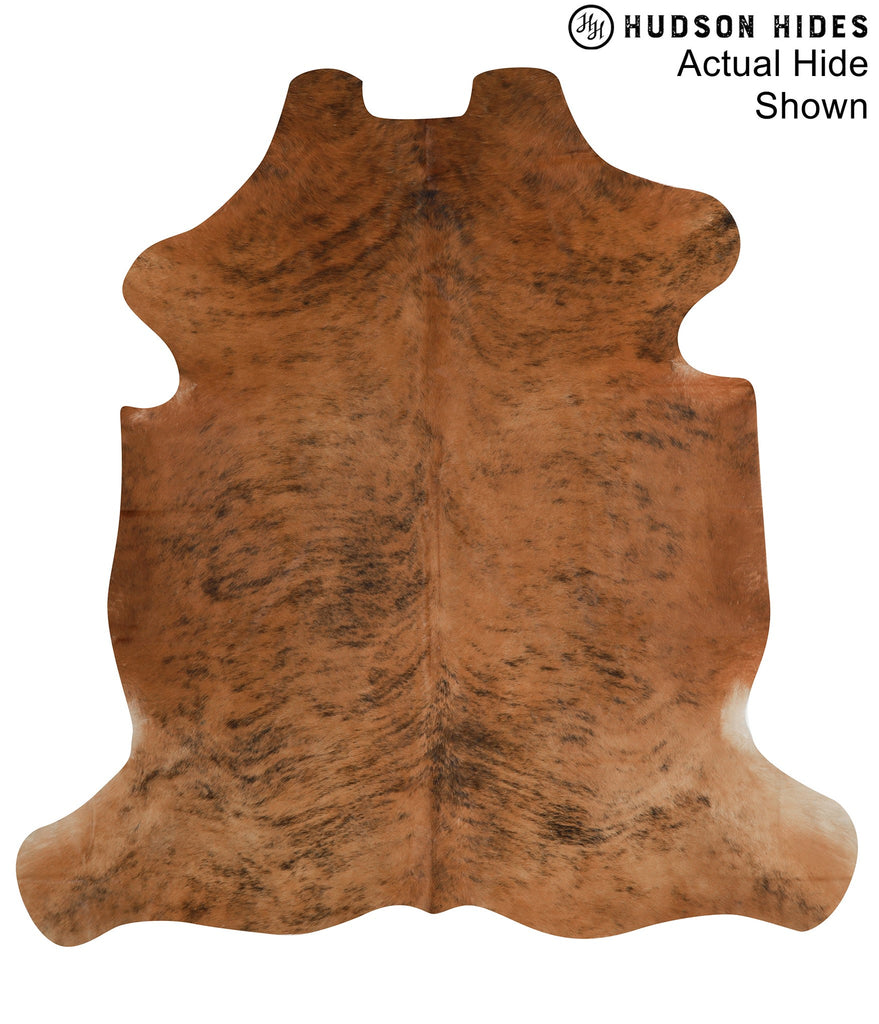Medium Brindle X-Large European Cowhide Rug 7'1"H x 6'10"W #94014 by Hudson Hides