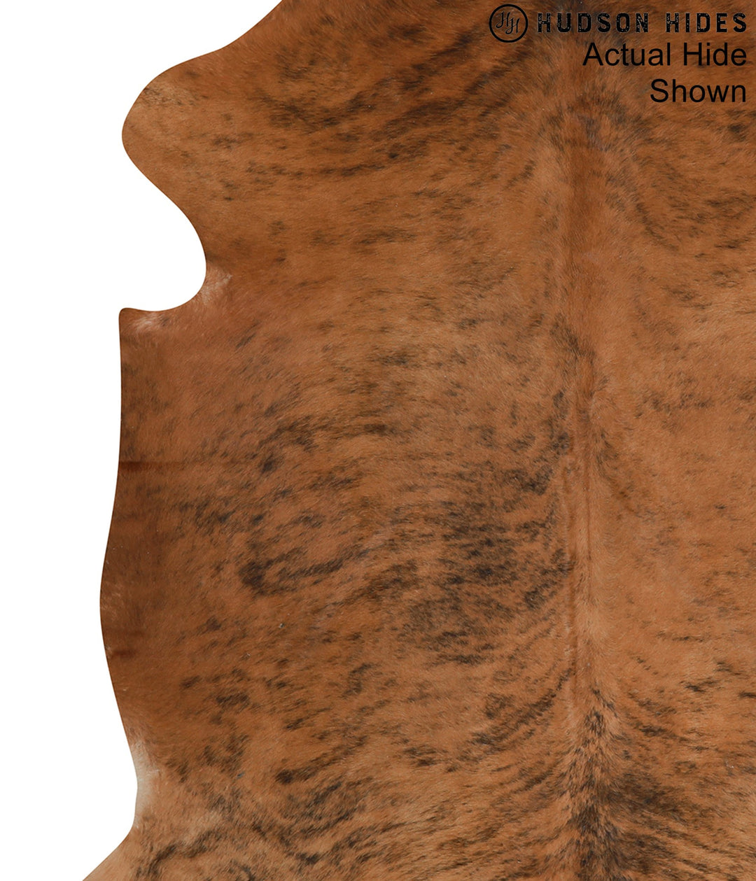 Medium Brindle X-Large European Cowhide Rug 7'1"H x 6'10"W #94014 by H