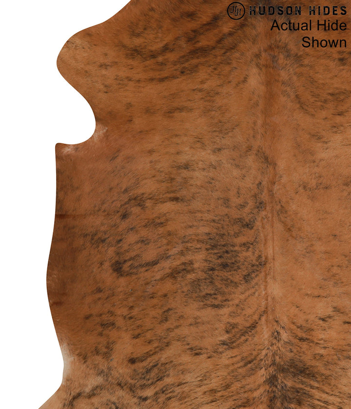 Medium Brindle X-Large European Cowhide Rug 7'1"H x 6'10"W #94014 by Hudson Hides