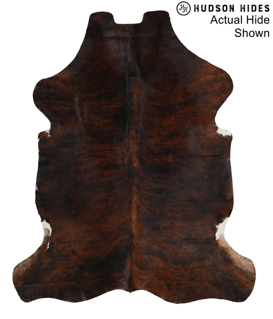 Dark Brindle X-Large European Cowhide Rug 7'4"H x 6'2"W #94067 by Hudson Hides