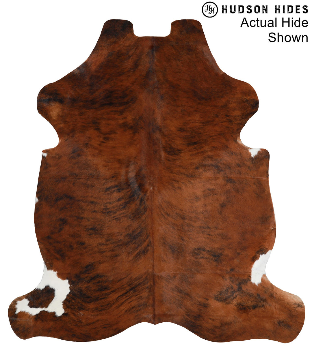Medium Brindle X-Large European Cowhide Rug 7'2"H x 6'7"W #94155 by Hu