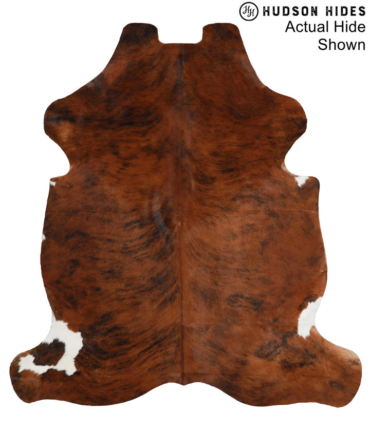 Medium Brindle X-Large European Cowhide Rug 7'2"H x 6'7"W #94155 by Hudson Hides