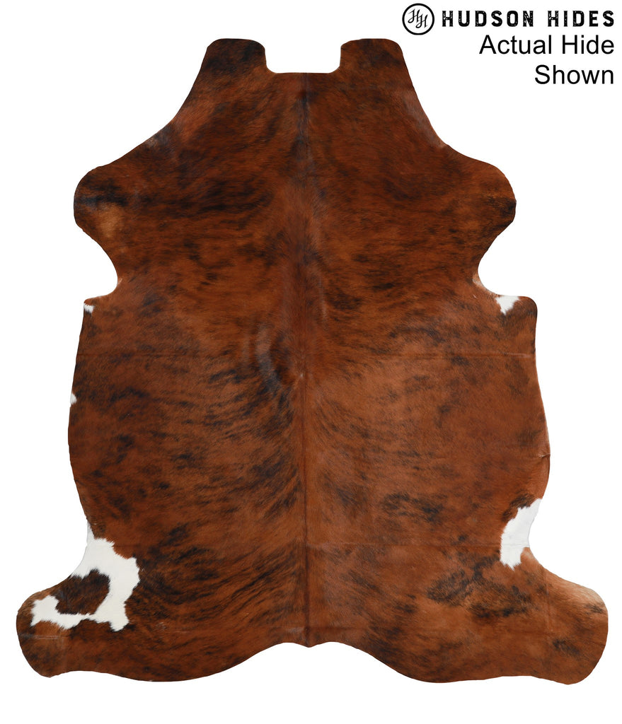 Medium Brindle X-Large European Cowhide Rug 7'2"H x 6'7"W #94155 by Hudson Hides