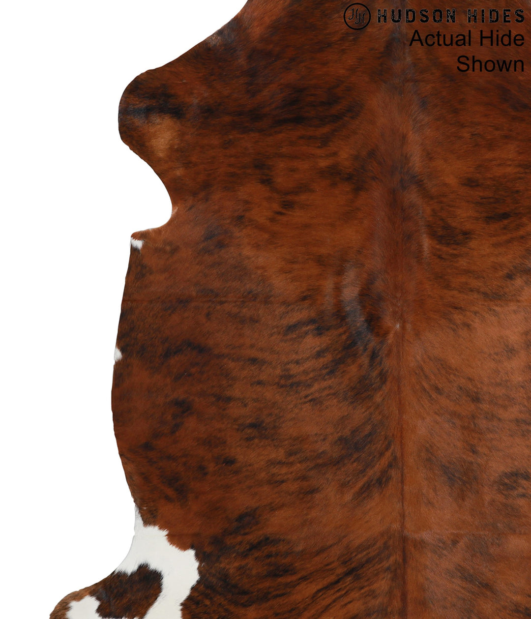 Medium Brindle X-Large European Cowhide Rug 7'2"H x 6'7"W #94155 by Hu