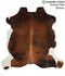 Medium Brindle X-Large European Cowhide Rug 6'6