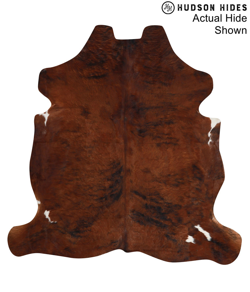 Medium Brindle X-Large European Cowhide Rug 6'5"H x 6'3"W #94601 by Hudson Hides