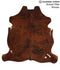 Medium Brindle X-Large European Cowhide Rug 6'5