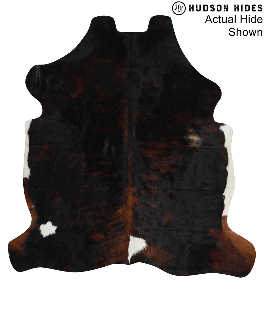 Dark Brindle Large European Cowhide Rug 6'5"H x 5'11"W #94641 by Hudson Hides
