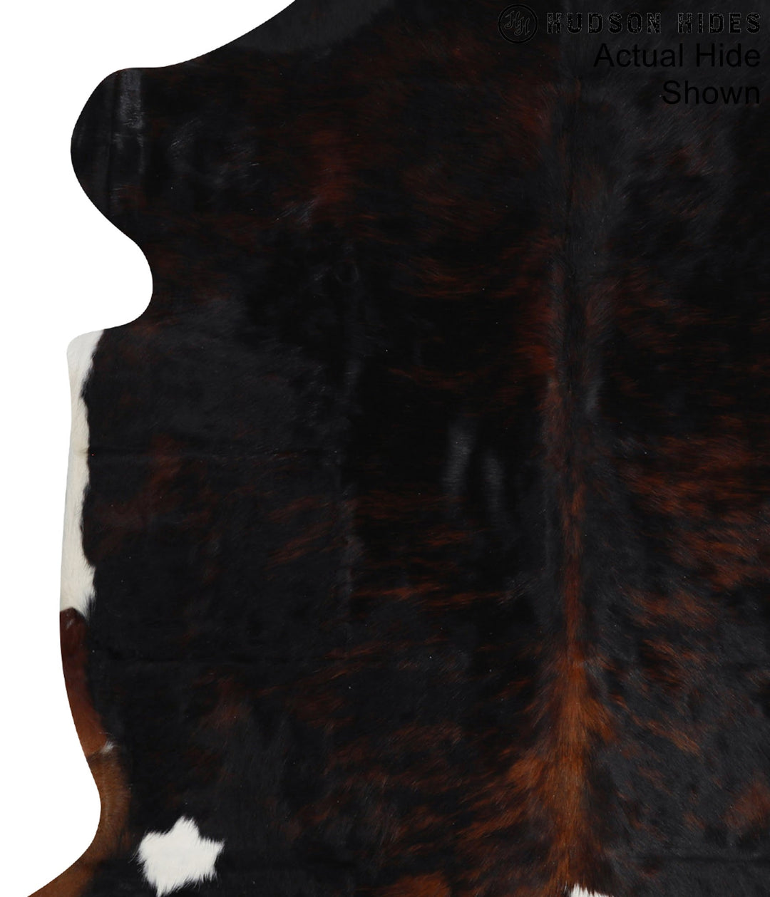 Dark Brindle Large European Cowhide Rug 6'5"H x 5'11"W #94641 by Hudso