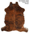 Medium Brindle Large European Cowhide Rug 6'3