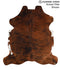 Medium Brindle Large European Cowhide Rug 6'2