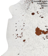 Salt and Pepper Brown Large European Cowhide Rug 6'5"H x 5'10"W #94945 by Hudson Hides