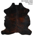 Dark Brindle X-Large European Cowhide Rug 6'9"H x 6'3"W #95094 by Hudson Hides