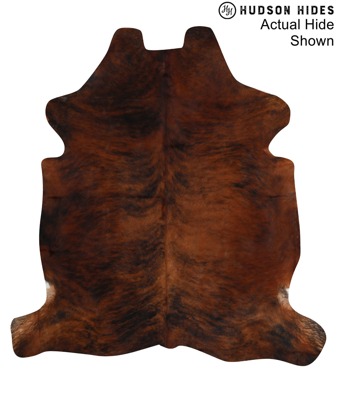 Medium Brindle X-Large European Cowhide Rug 7'0"H x 6'6"W #95096 by Hu