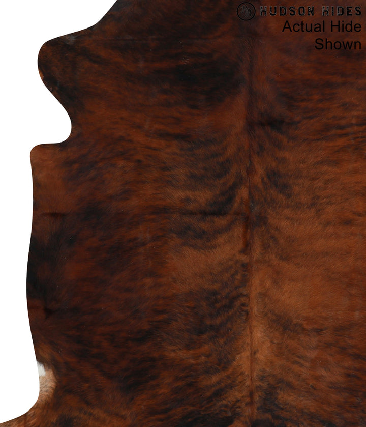 Medium Brindle X-Large European Cowhide Rug 7'0"H x 6'6"W #95096 by Hudson Hides