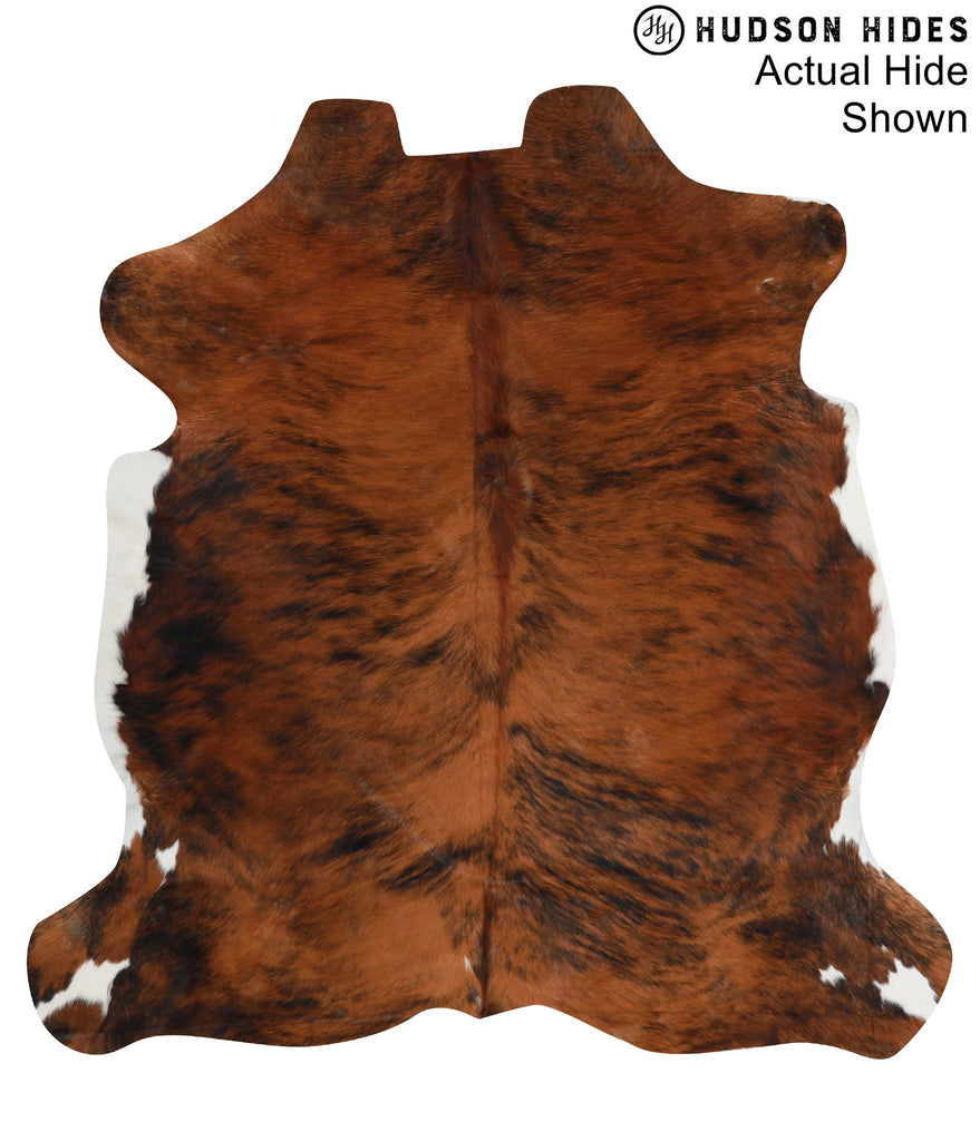 Medium Brindle X-Large European Cowhide Rug 6'6"H x 6'2"W #95097 by Hudson Hides