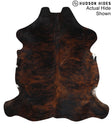 Dark Brindle X-Large European Cowhide Rug 6'11"H x 6'5"W #95113 by Hudson Hides