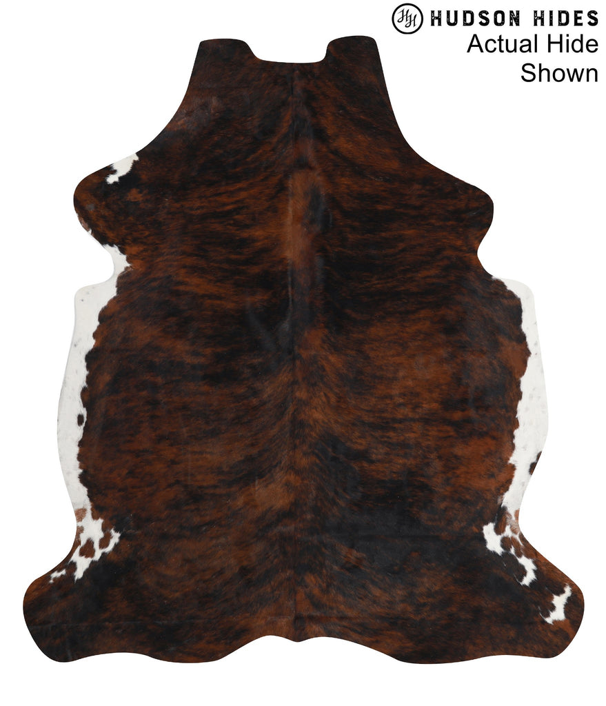 Dark Brindle X-Large European Cowhide Rug 7'0"H x 6'3"W #95115 by Hudson Hides
