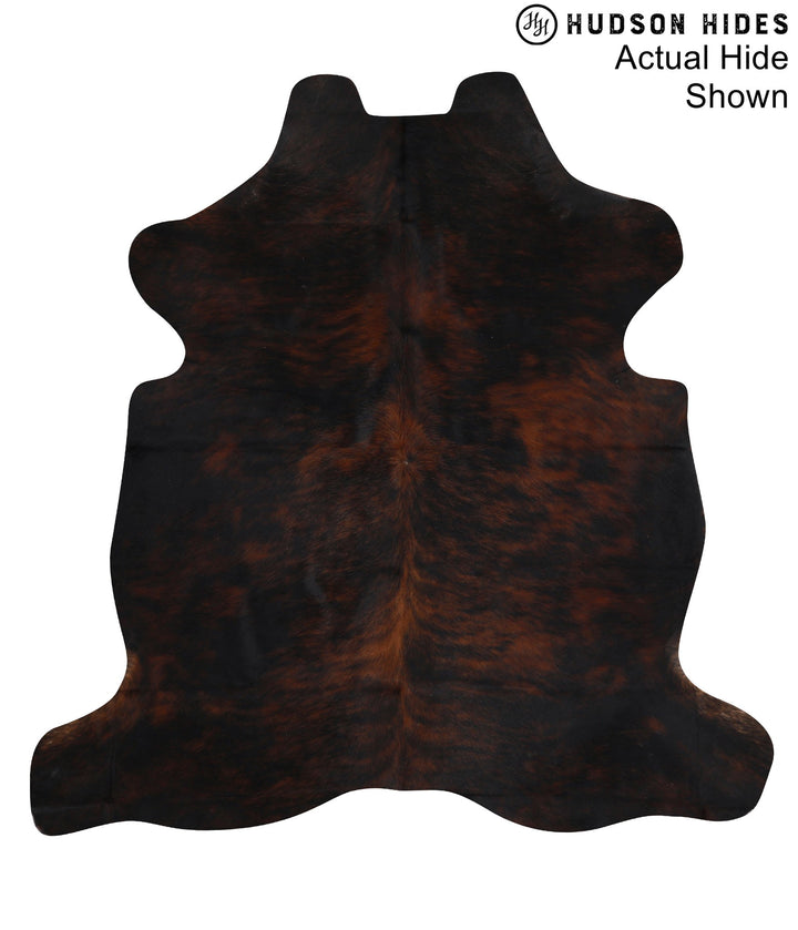 Dark Brindle X-Large European Cowhide Rug 6'7"H x 6'6"W #95117 by Hudson Hides