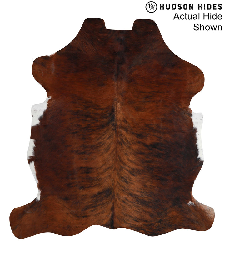 Medium Brindle X-Large European Cowhide Rug 6'8"H x 6'3"W #95216 by Hudson Hides