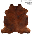 Medium Brindle X-Large European Cowhide Rug 6'5"H x 6'6"W #95321 by Hudson Hides