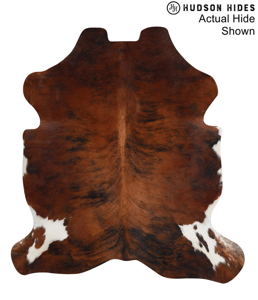 Medium Brindle X-Large European Cowhide Rug 6'9"H x 6'1"W #95357 by Hudson Hides