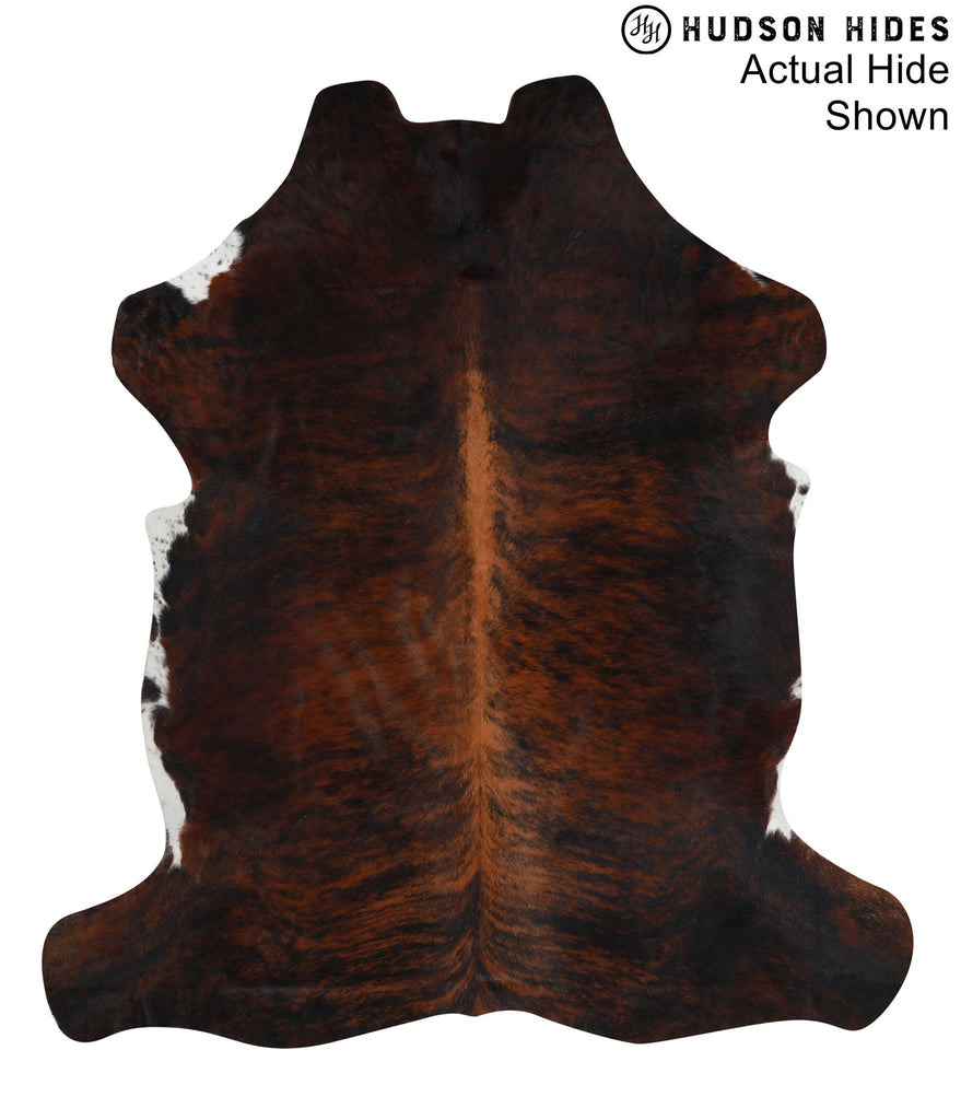 Dark Brindle X-Large European Cowhide Rug 6'11"H x 6'3"W #95395 by Hudson Hides