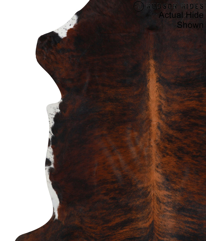 Dark Brindle X-Large European Cowhide Rug 6'11"H x 6'3"W #95395 by Hudson Hides