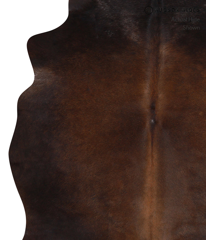Chocolate Large Brazilian Cowhide Rug 6'4"H x 5'10"W #A3291 by Hudson Hides