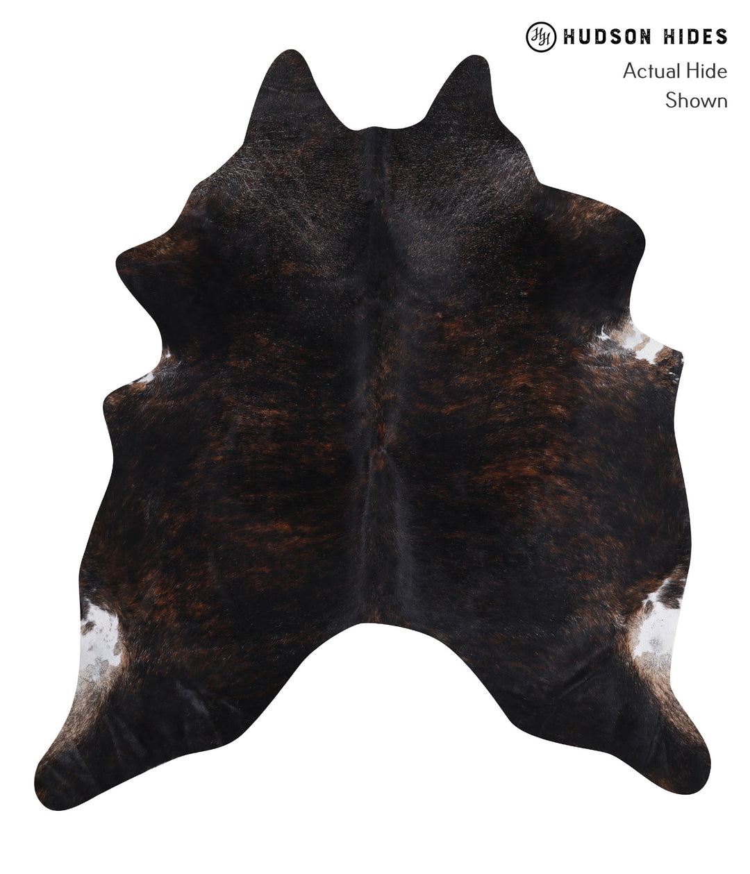 Dark Brindle X-Large Brazilian Cowhide Rug 6'11"H x 6'2"W #A3331 by Hu